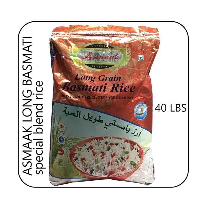 Asmaak white basmati 40 lbs