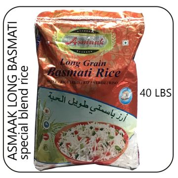 Asmaak white basmati 40 lbs