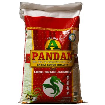 Pandan rijst Big A grote zak 40 lbs - lekker jasmine rijst