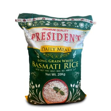 President daily basmati rice 20 kg