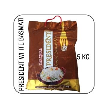 President white long grain basmati 5 kg 