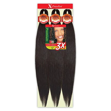X-Pression Kanekalon 3X Pre Stretched Braid 42"