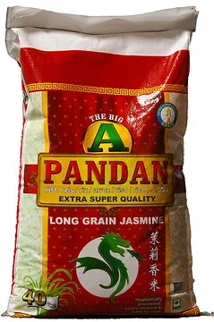 Pandan rijst Big A grote zak 40 lbs - lekker jasmine rijst